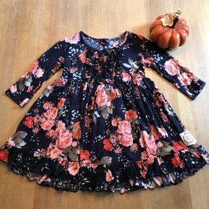 Cheeky Plum long sleeve toddler dress. Gorgeous!